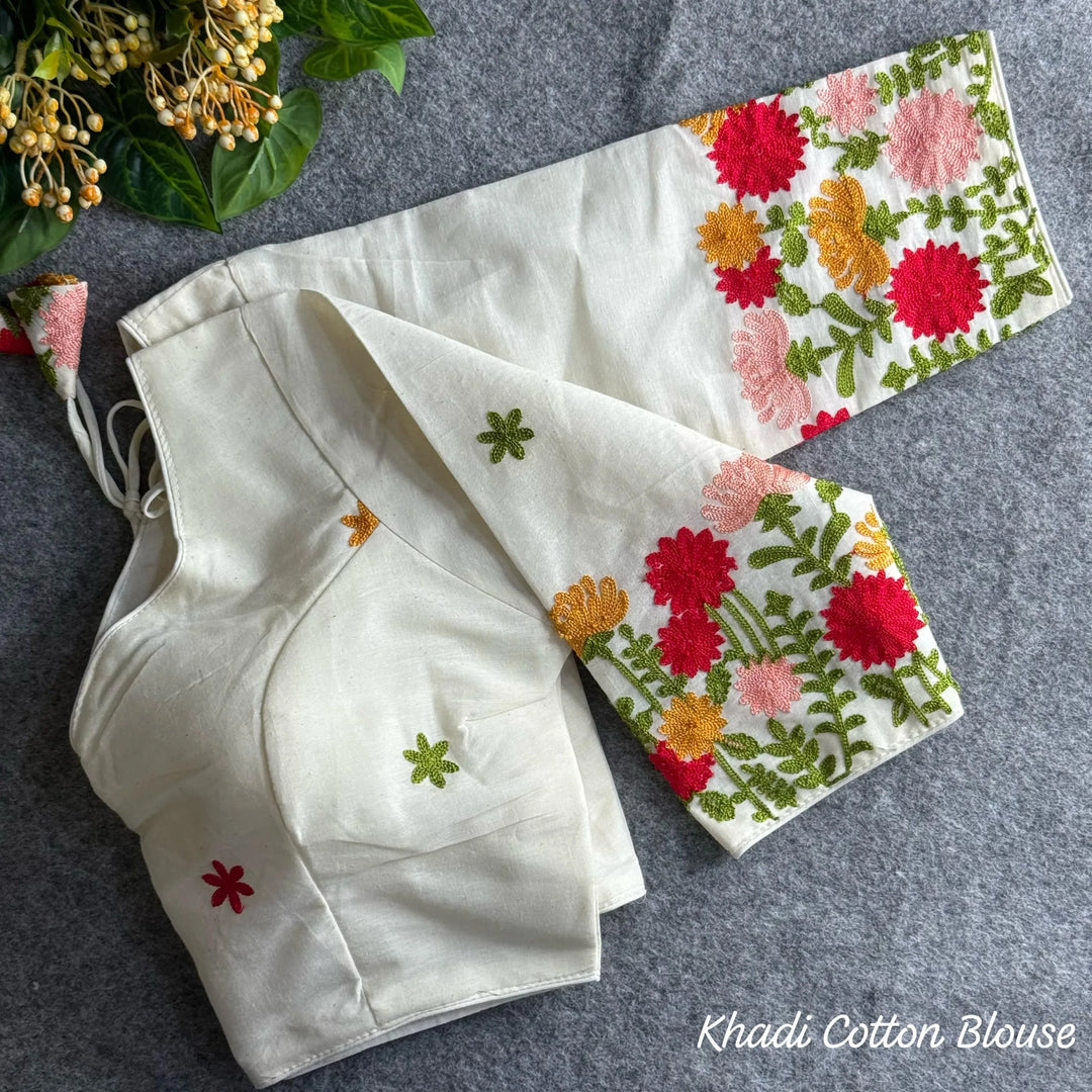 PURE KHADI COTTON BLOUSE