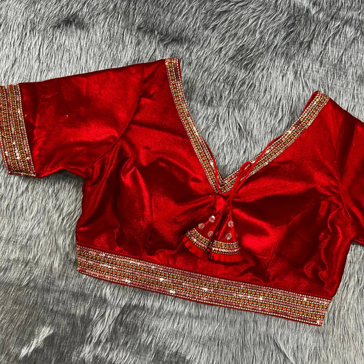 New Decent Velvet Bridal Off Shoulder Blouse
