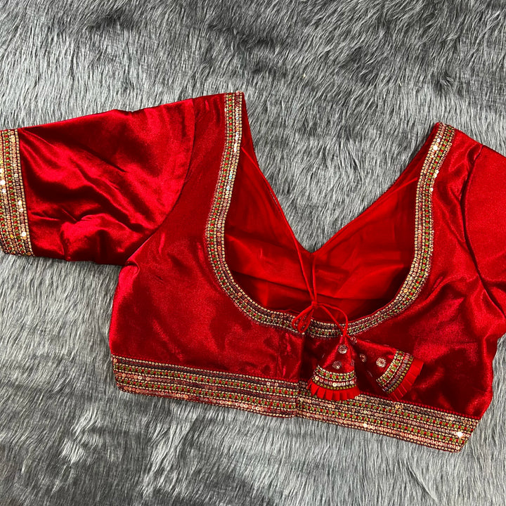 New Decent Velvet Bridal Off Shoulder Blouse