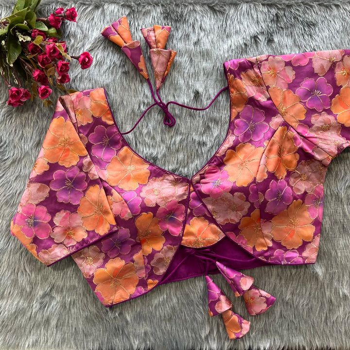 New Position Flower Work Designer Blouse