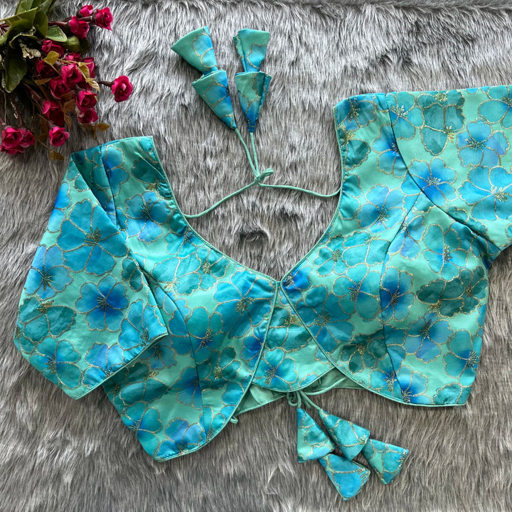 New Position Flower Work Designer Blouse