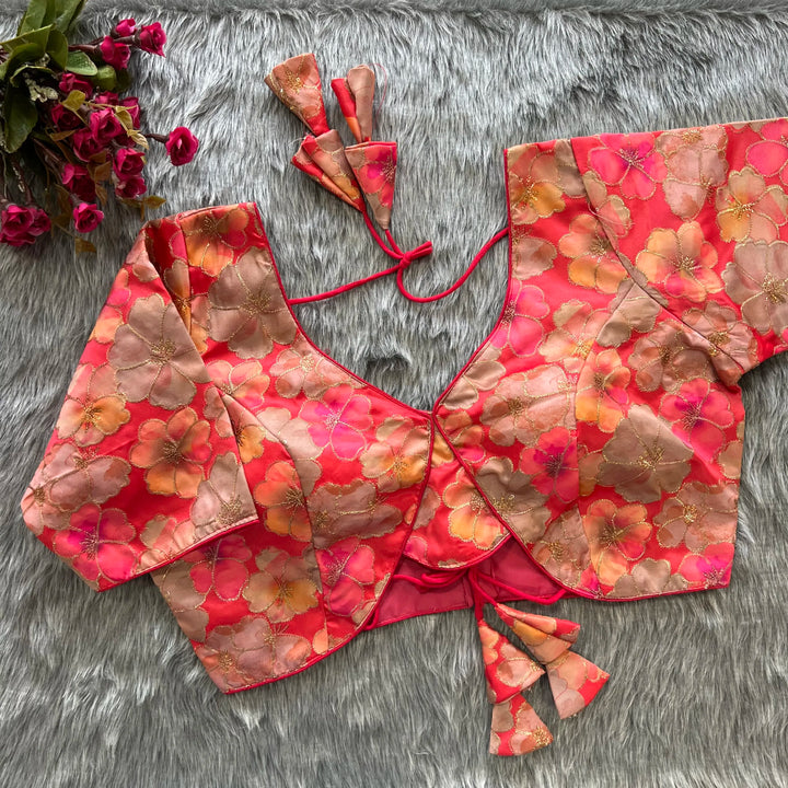 New Position Flower Work Designer Blouse