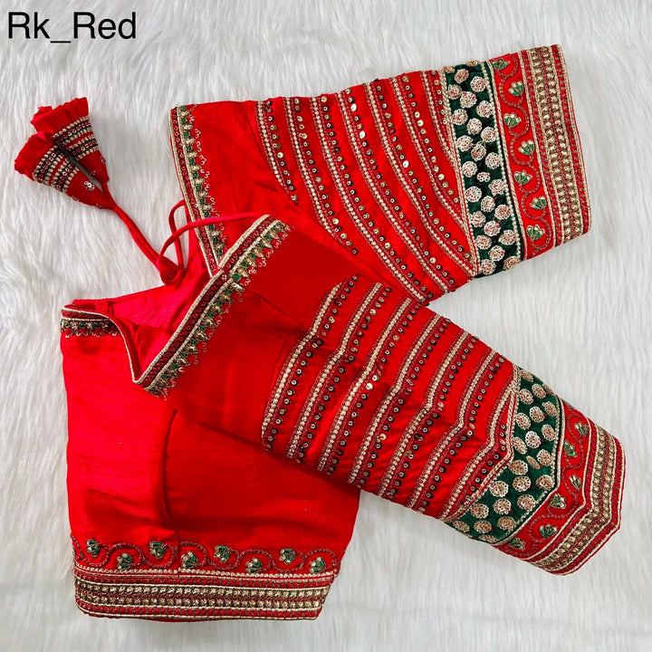 Heavy Embroidery Bridal Work Blouse