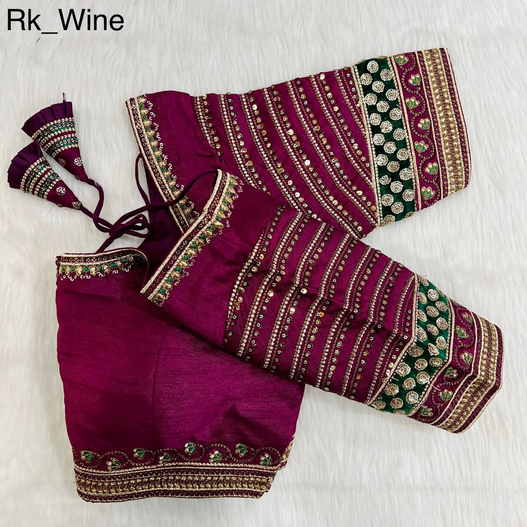 Heavy Embroidery Bridal Work Blouse