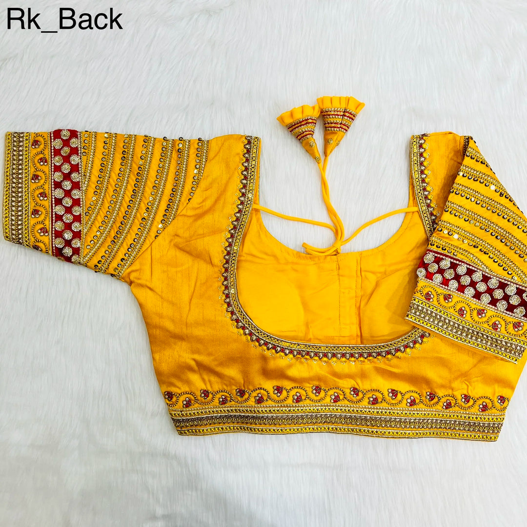 Heavy Embroidery Bridal Work Blouse