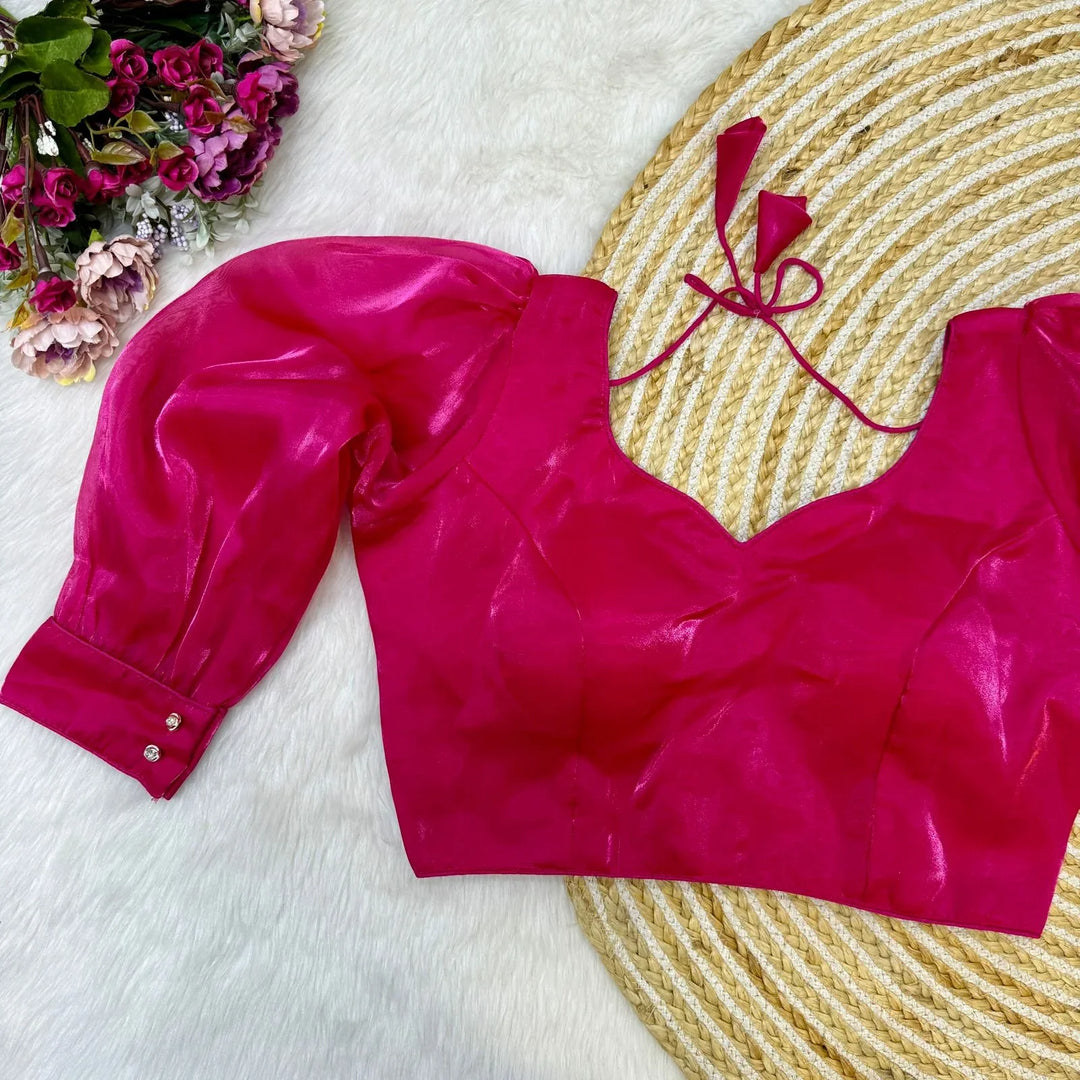 BALLOON SLEEVES ZIMICHOO FABRIC BLOUSE