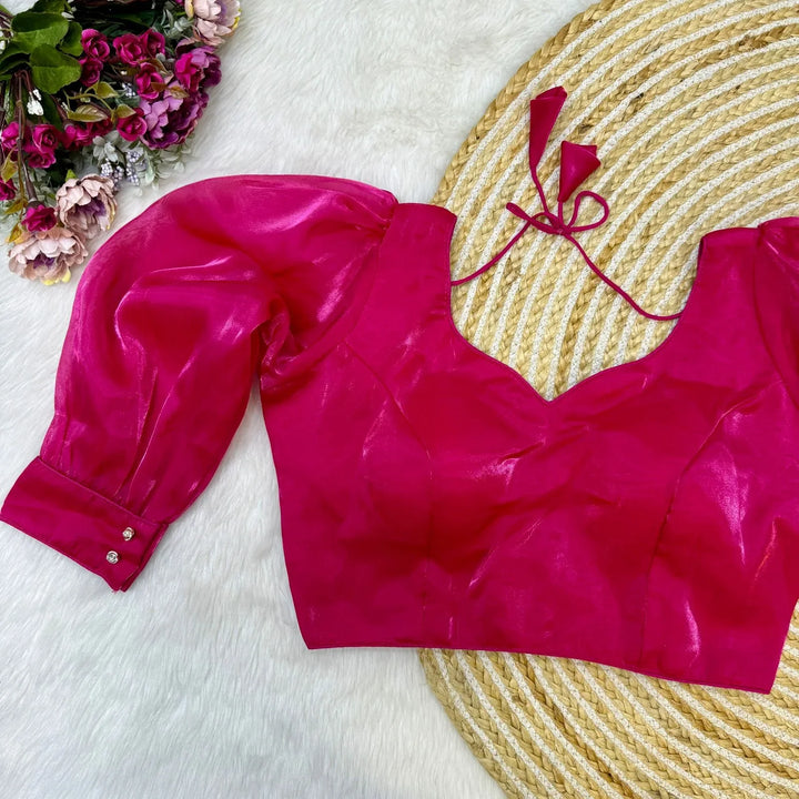 BALLOON SLEEVES ZIMICHOO FABRIC BLOUSE