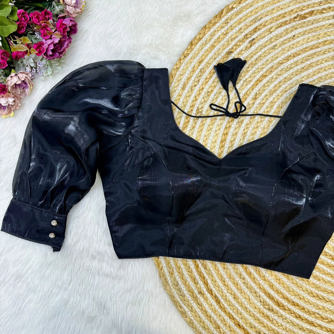 BALLOON SLEEVES ZIMICHOO FABRIC BLOUSE