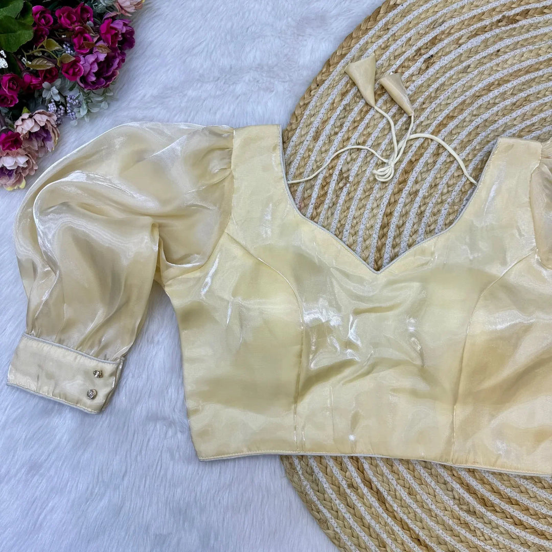 BALLOON SLEEVES ZIMICHOO FABRIC BLOUSE