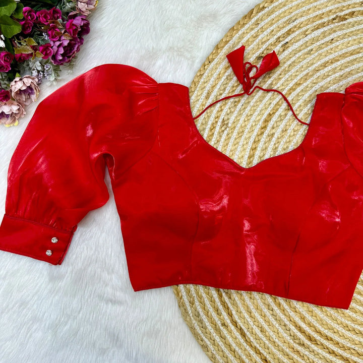BALLOON SLEEVES ZIMICHOO FABRIC BLOUSE