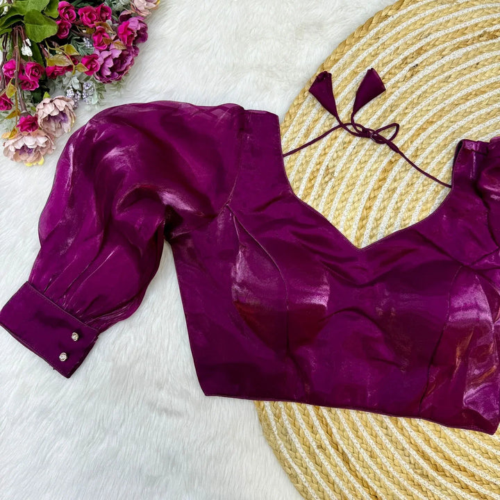 BALLOON SLEEVES ZIMICHOO FABRIC BLOUSE
