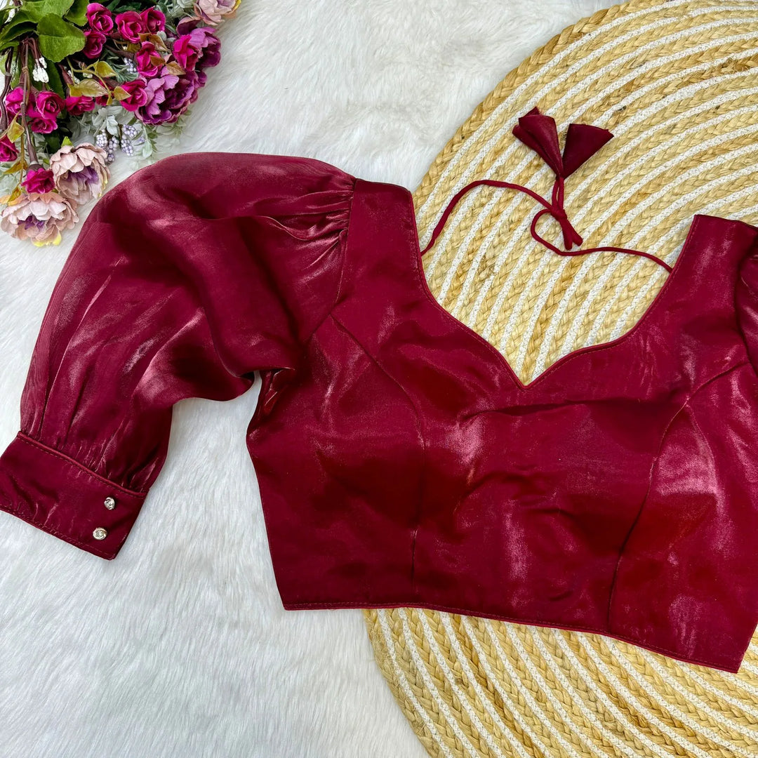 BALLOON SLEEVES ZIMICHOO FABRIC BLOUSE