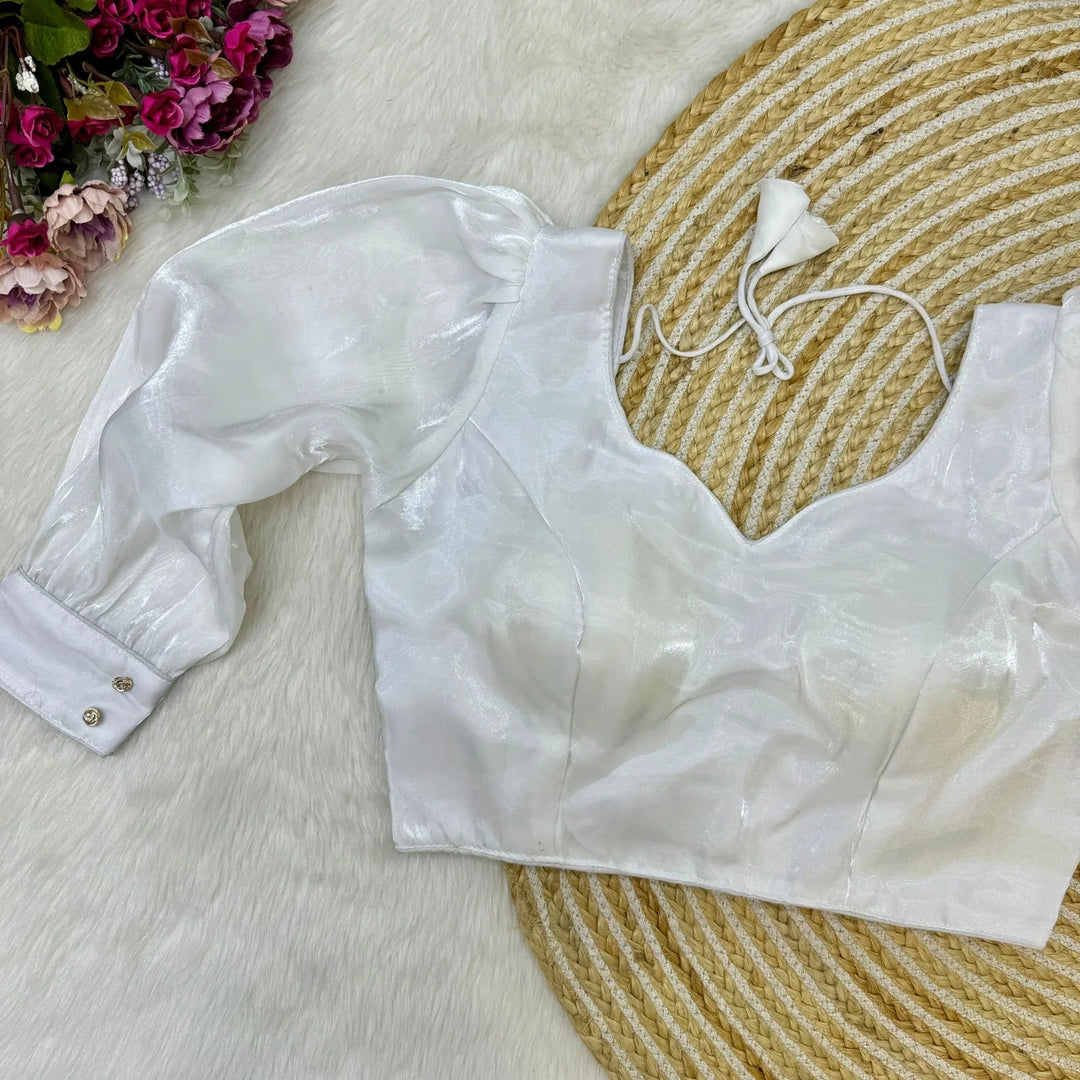 BALLOON SLEEVES ZIMICHOO FABRIC BLOUSE