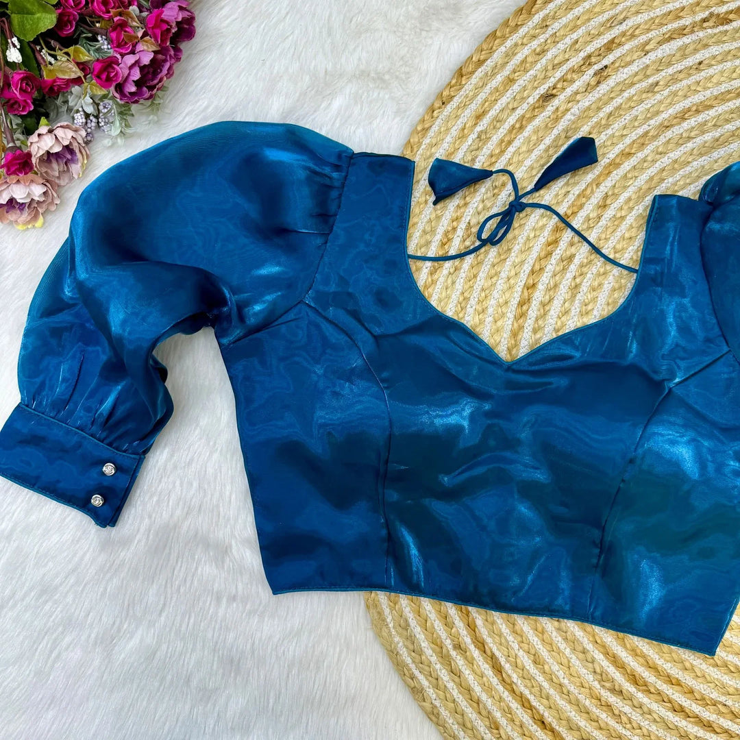 BALLOON SLEEVES ZIMICHOO FABRIC BLOUSE