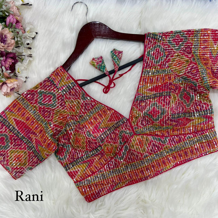 BEAUTIFUL PRINTED ZARA SEQUENCE WORK BLOUSE