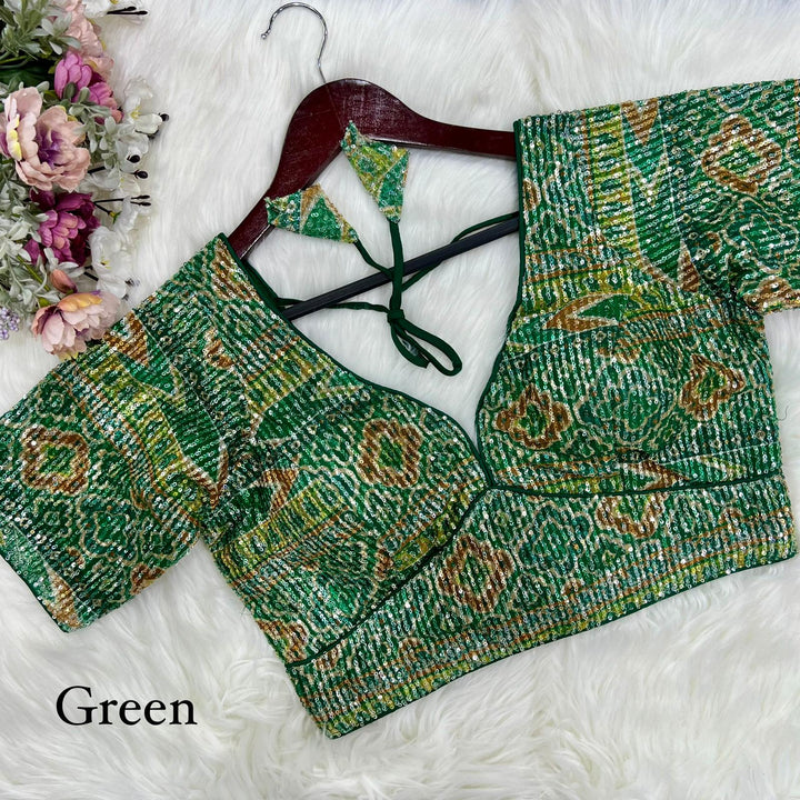 BEAUTIFUL PRINTED ZARA SEQUENCE WORK BLOUSE
