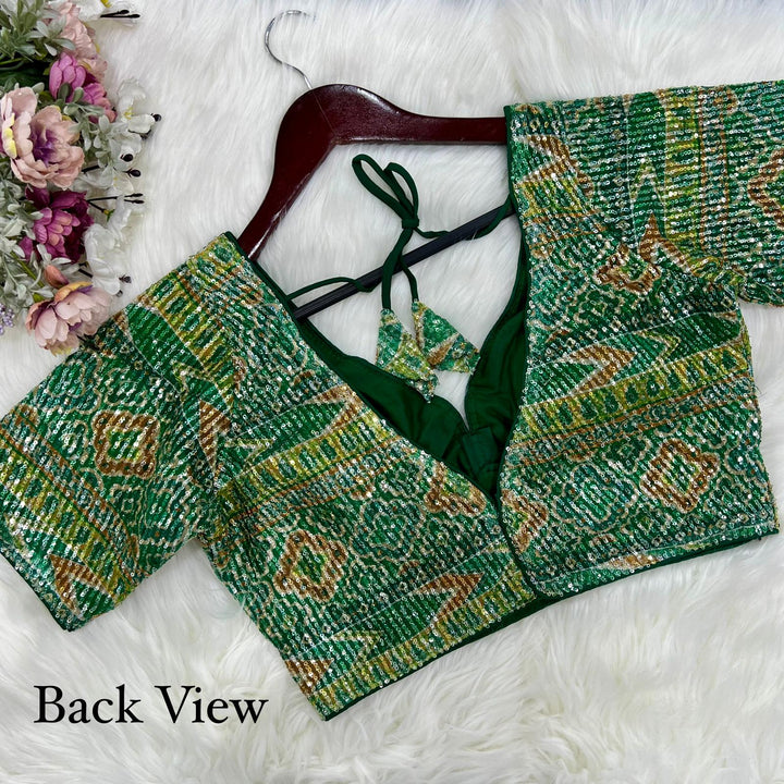 BEAUTIFUL PRINTED ZARA SEQUENCE WORK BLOUSE