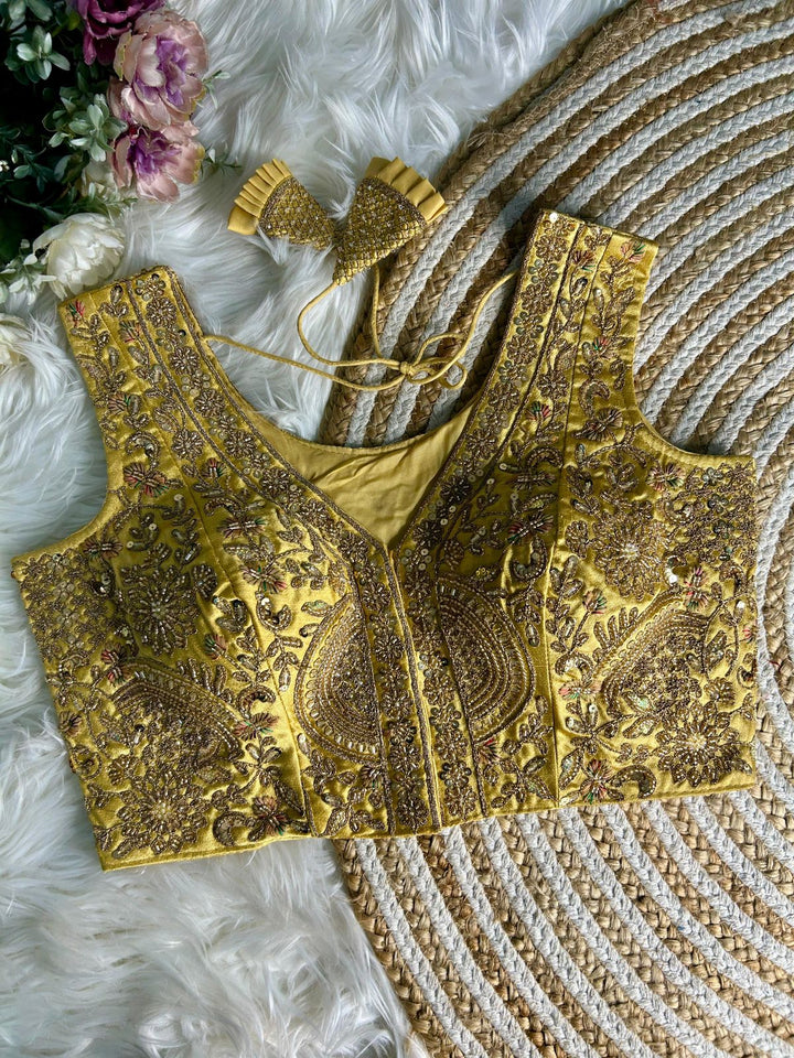 BEAUTIFUL HEAVY HANDWORK PARTYWEAR BLOUSE