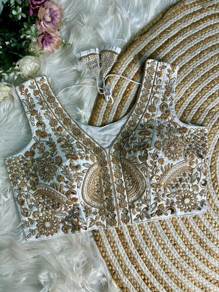 BEAUTIFUL HEAVY HANDWORK PARTYWEAR BLOUSE