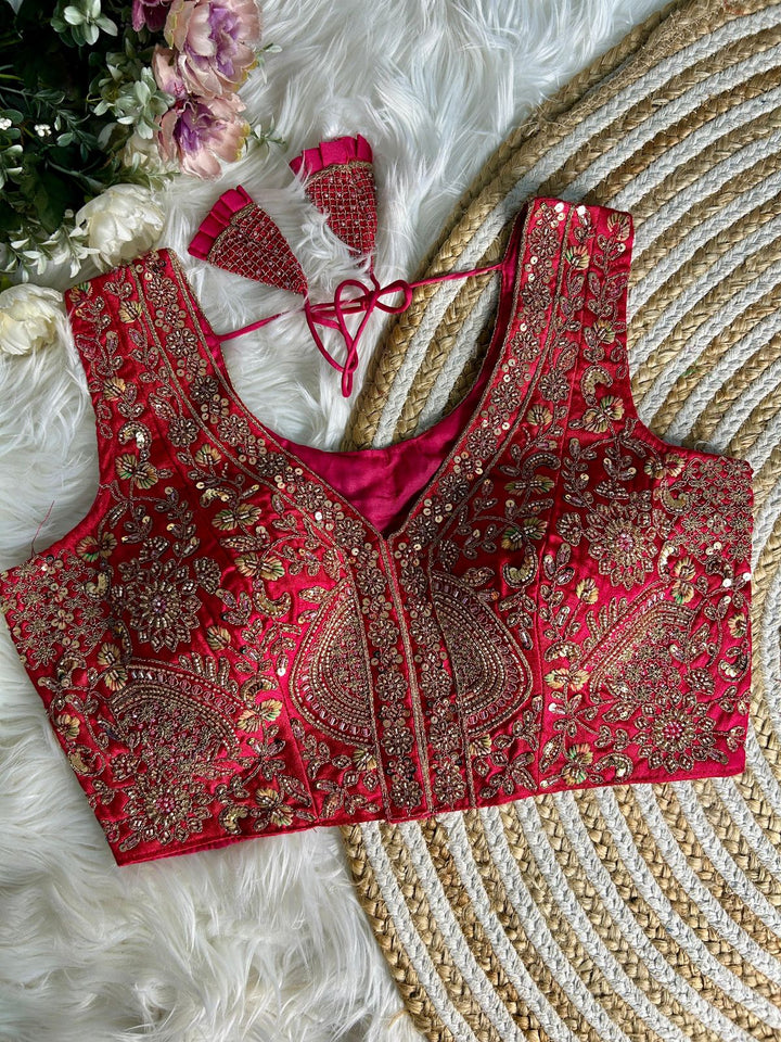 BEAUTIFUL HEAVY HANDWORK PARTYWEAR BLOUSE