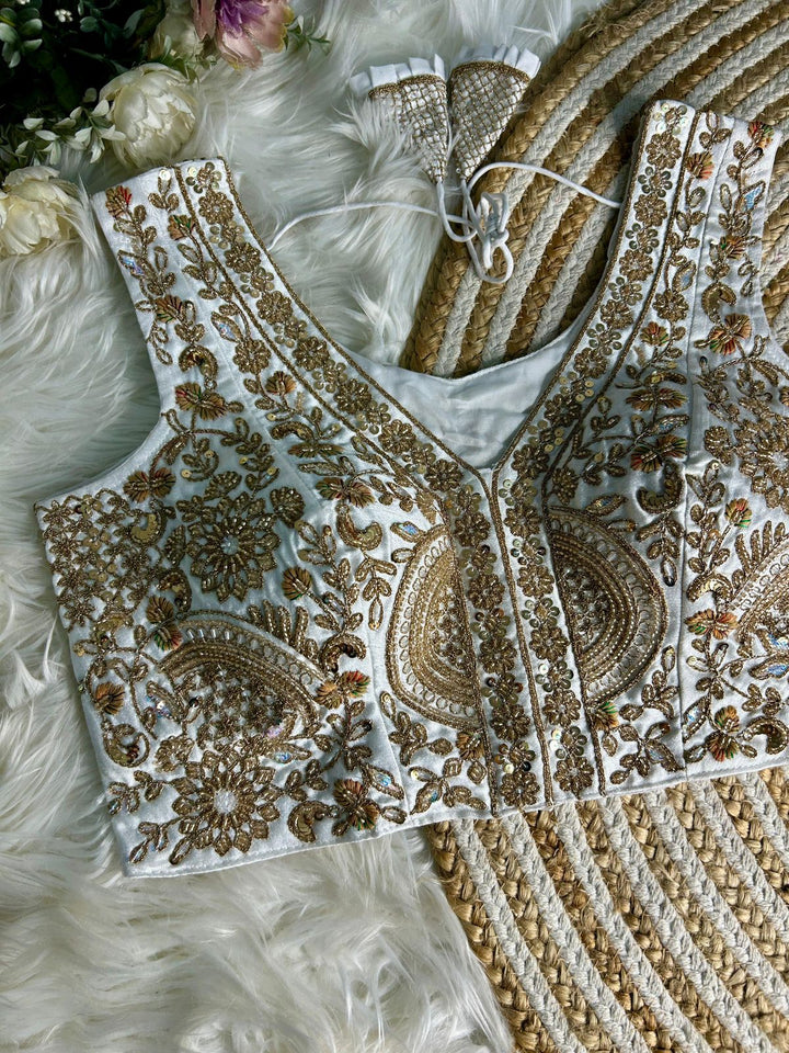 BEAUTIFUL HEAVY HANDWORK PARTYWEAR BLOUSE
