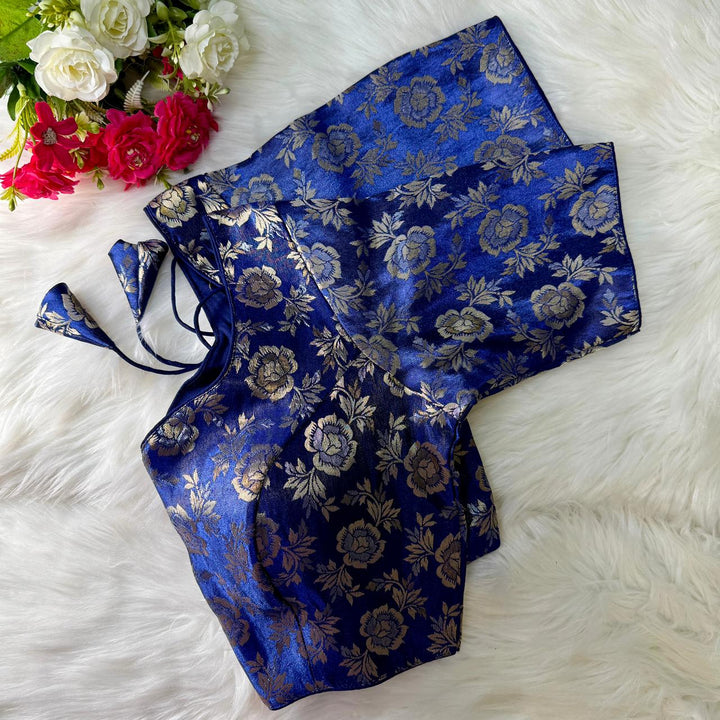 PURE SIMMER JEQUARD SILK BLOUSE