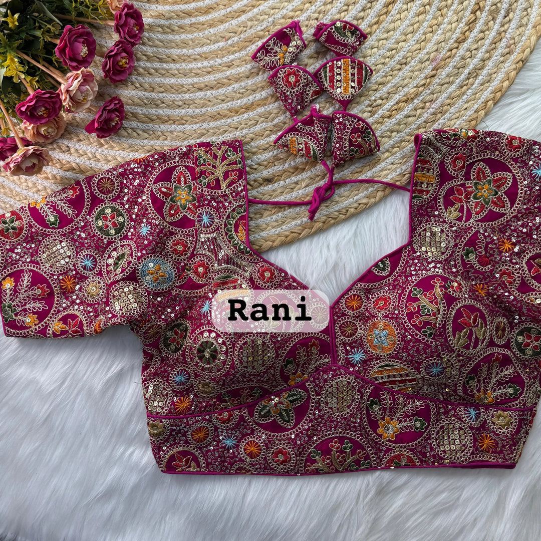 Sabyasachi Style Heavy Codding Work Blouse