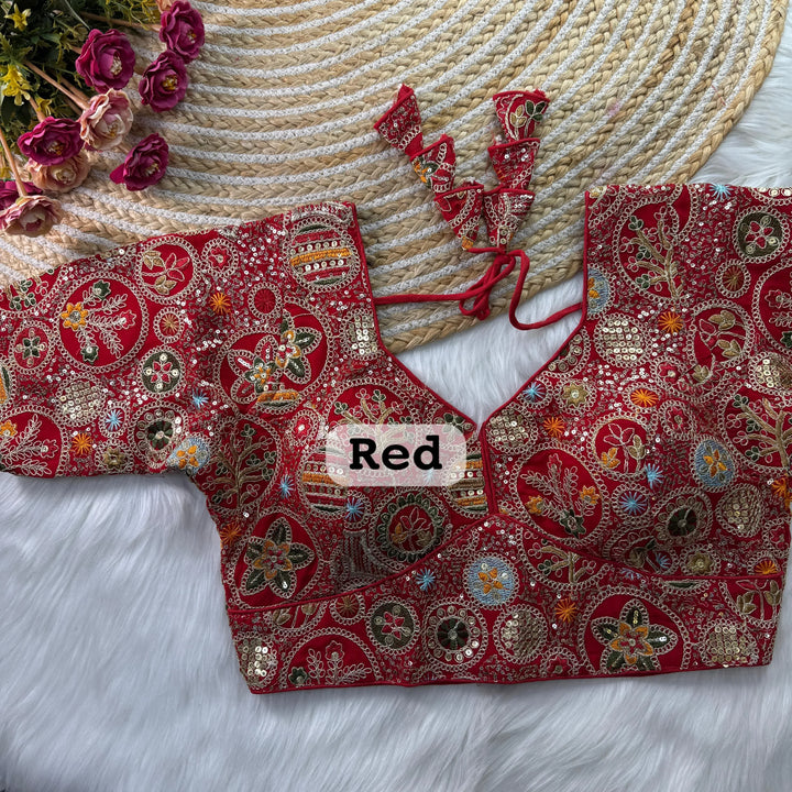 Sabyasachi Style Heavy Codding Work Blouse
