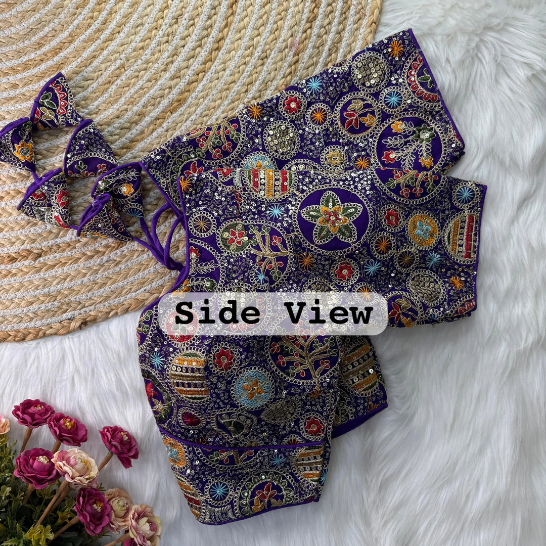 Sabyasachi Style Heavy Codding Work Blouse