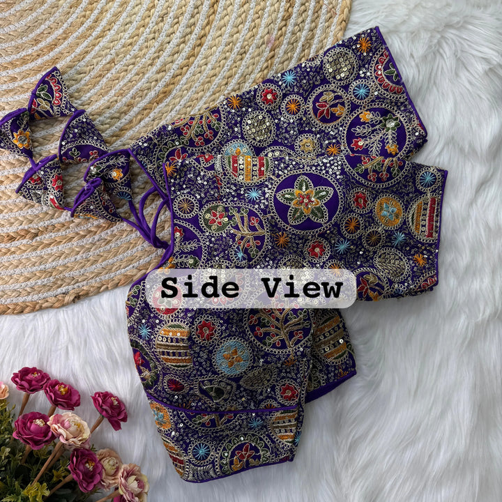 Sabyasachi Style Heavy Codding Work Blouse