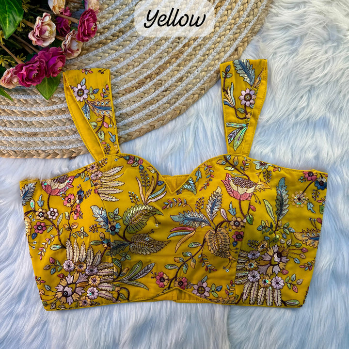 MULTI THREAD WORK BEAUTIFUL WESTERN LOOK BLOUSE