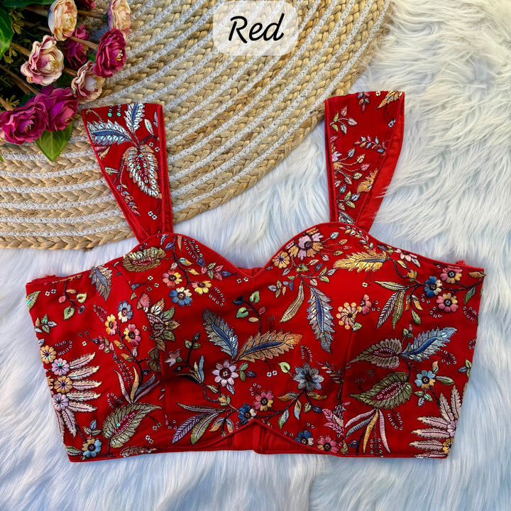 MULTI THREAD WORK BEAUTIFUL WESTERN LOOK BLOUSE