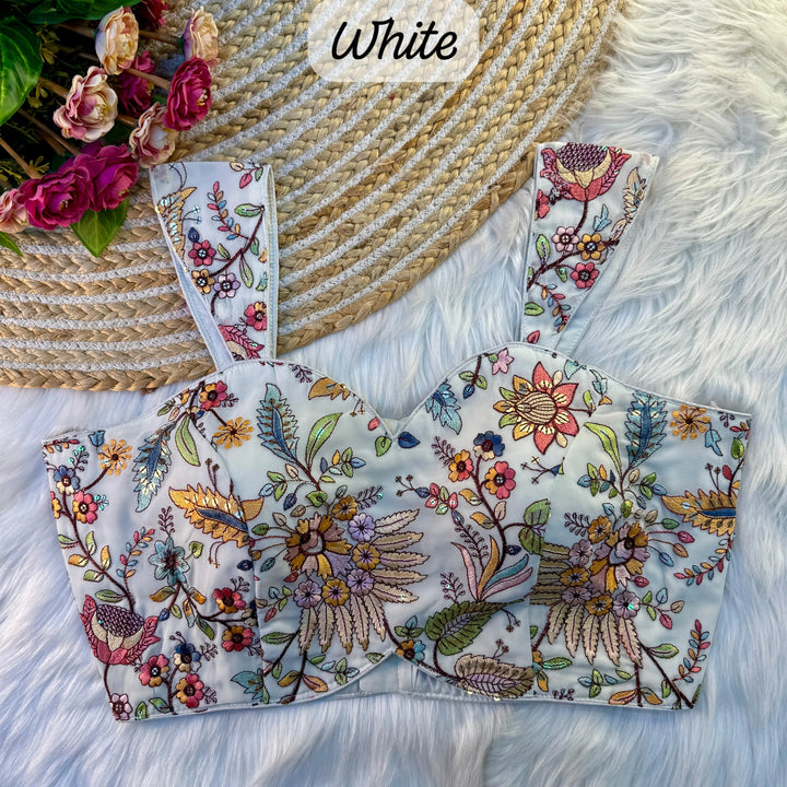 MULTI THREAD WORK BEAUTIFUL WESTERN LOOK BLOUSE