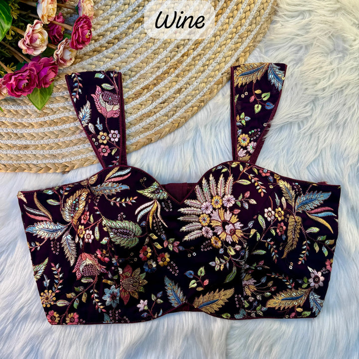MULTI THREAD WORK BEAUTIFUL WESTERN LOOK BLOUSE