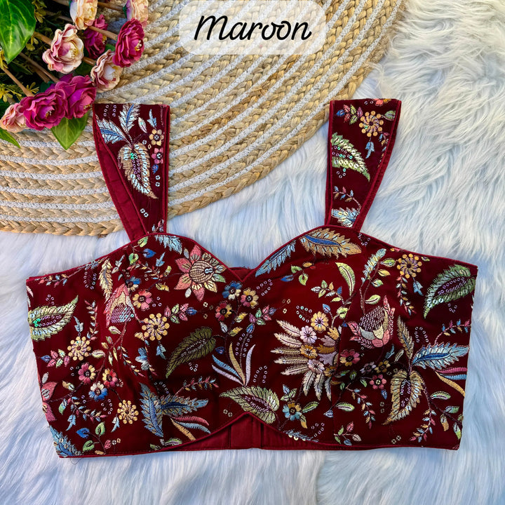 MULTI THREAD WORK BEAUTIFUL WESTERN LOOK BLOUSE