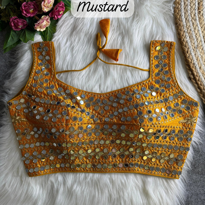 REAL MIRROR WORK SPL. PARTYWEAR BLOUSE