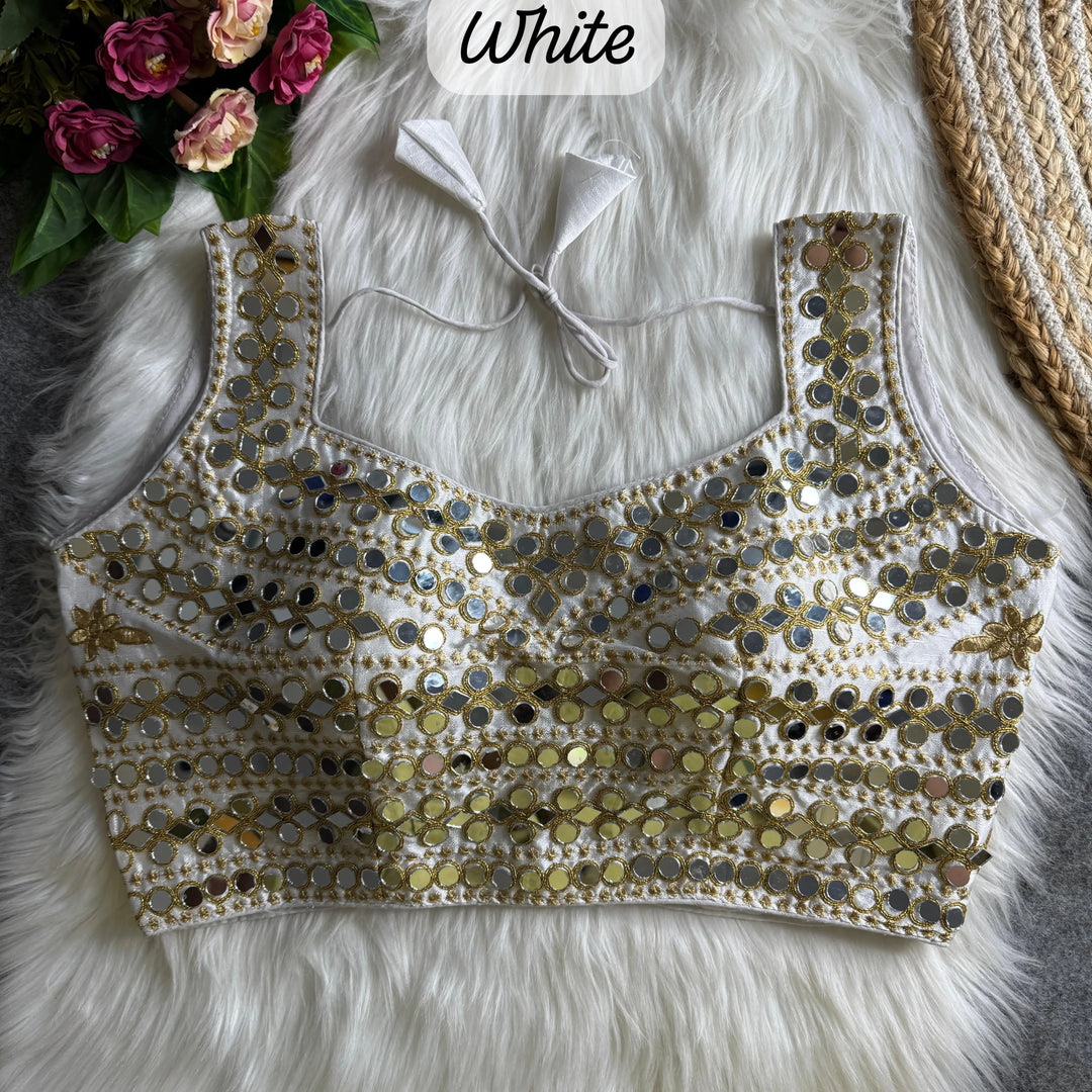 REAL MIRROR WORK SPL. PARTYWEAR BLOUSE