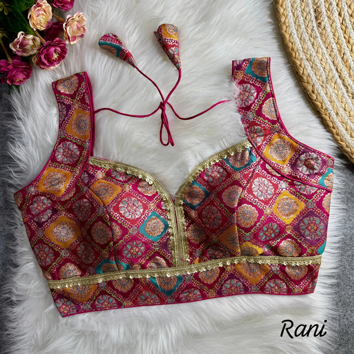 AMRITA SILK JACQUARD BLOUSE