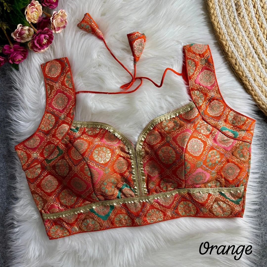 AMRITA SILK JACQUARD BLOUSE