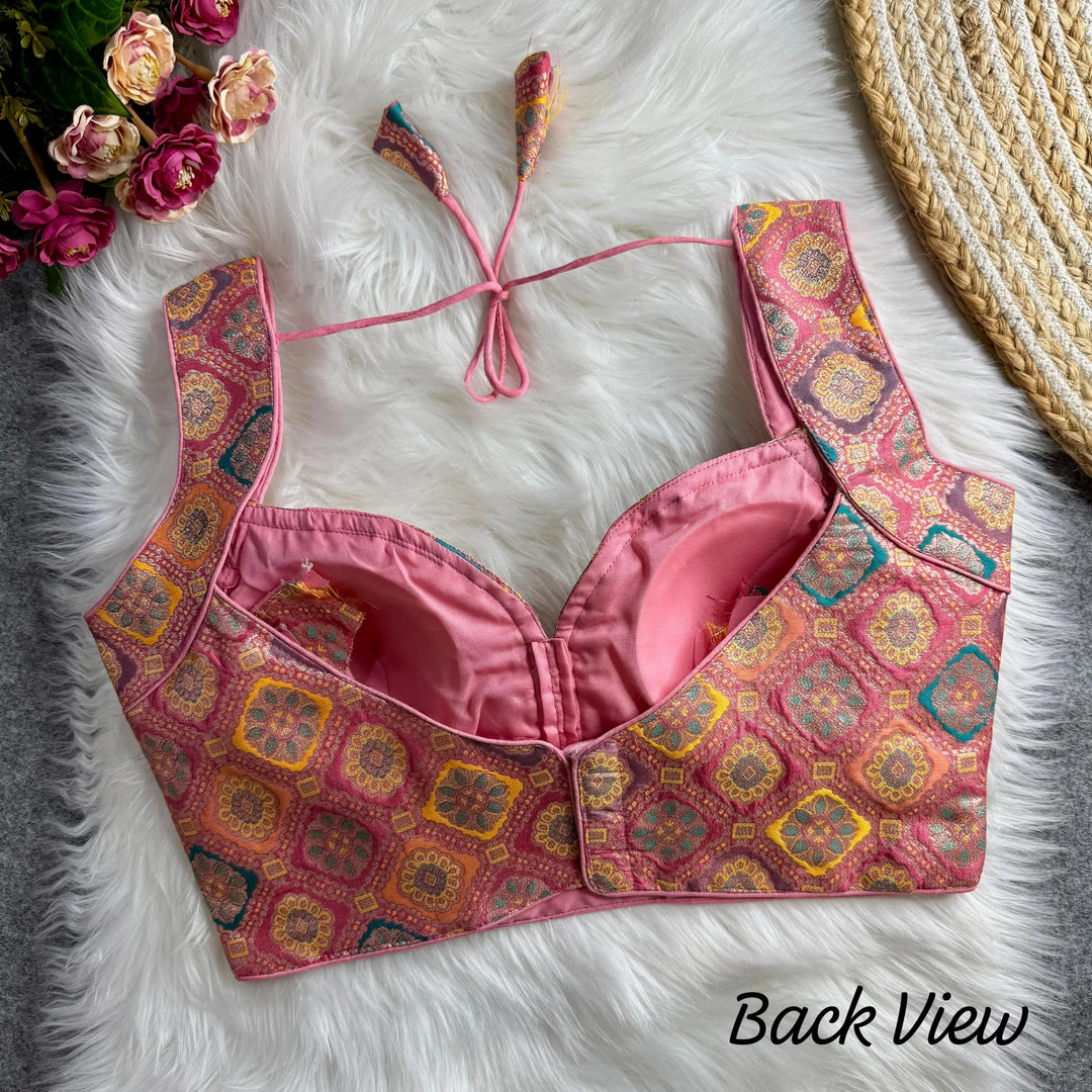 AMRITA SILK JACQUARD BLOUSE