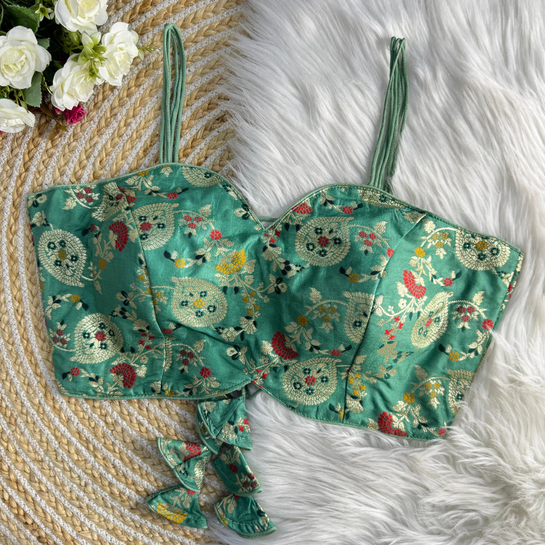 NEW NOODLES STRIPS WESTERN BLOUSE