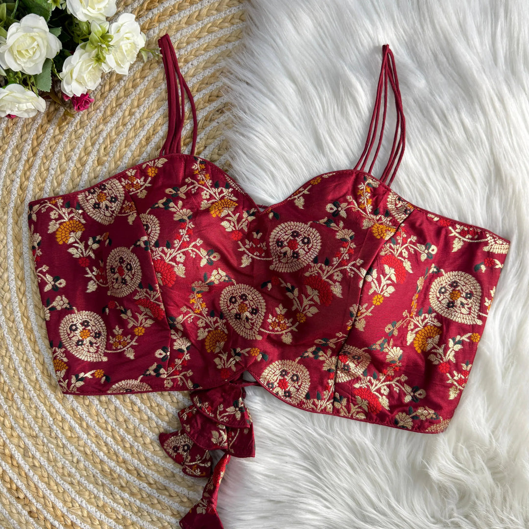 NEW NOODLES STRIPS WESTERN BLOUSE