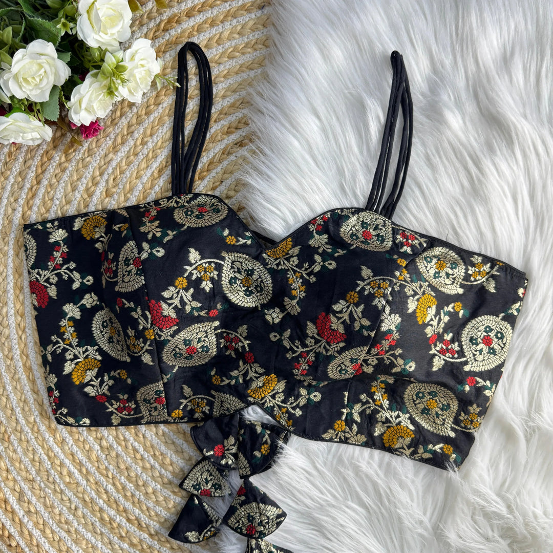 NEW NOODLES STRIPS WESTERN BLOUSE