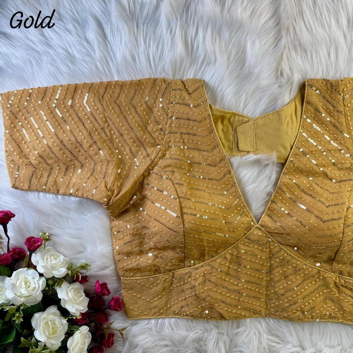 SABYASACHI STYLE DEEP NECK BLOUSE
