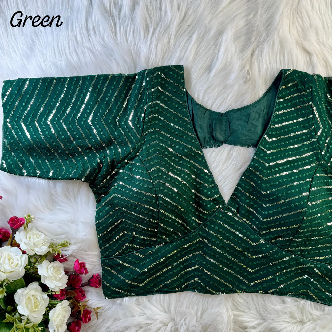 SABYASACHI STYLE DEEP NECK BLOUSE