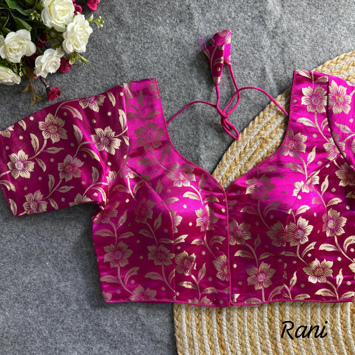 PURE SIMMER JEQUARD SILK BLOUSE