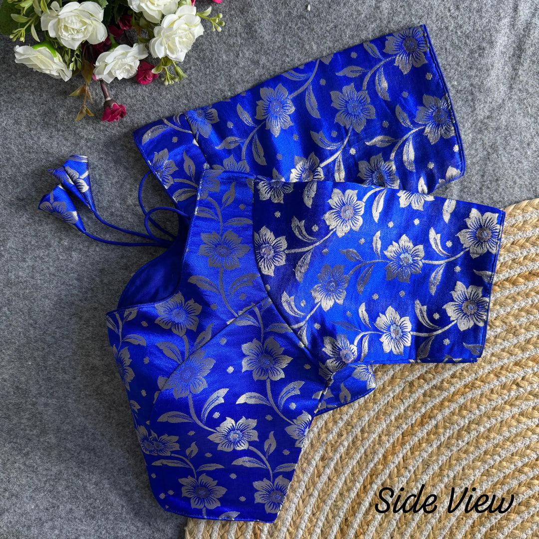 PURE SIMMER JEQUARD SILK BLOUSE