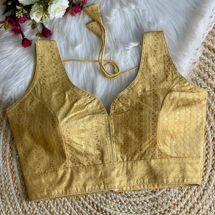 NEW BANARASI JEQUARD BLOUSE