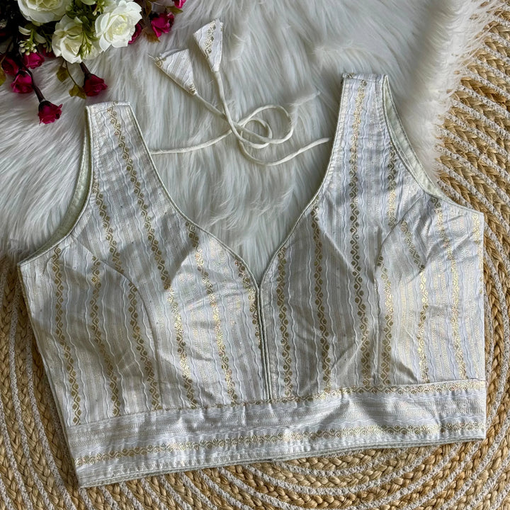 NEW BANARASI JEQUARD BLOUSE