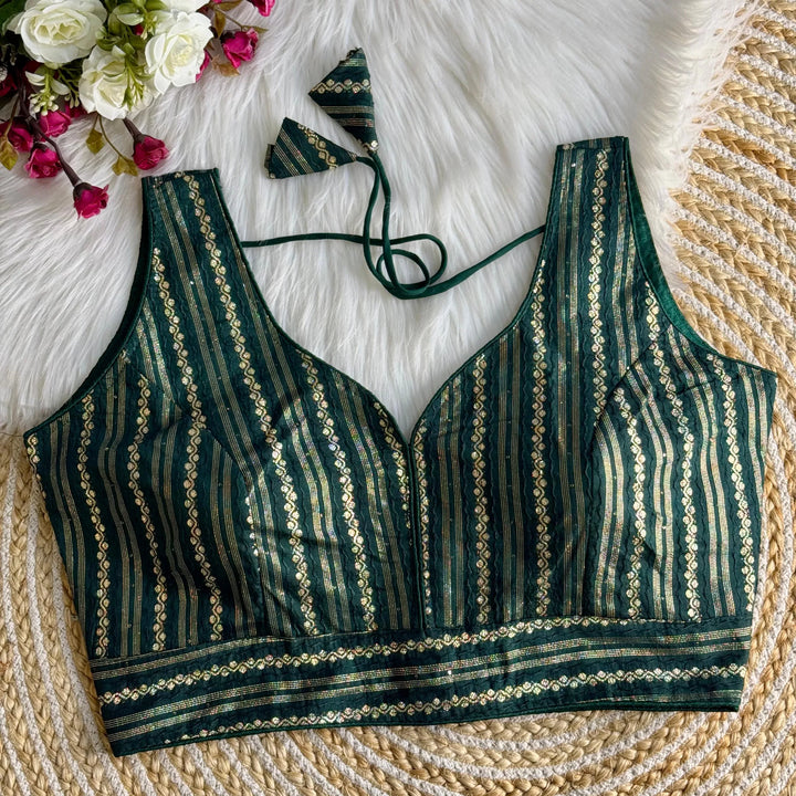 NEW BANARASI JEQUARD BLOUSE